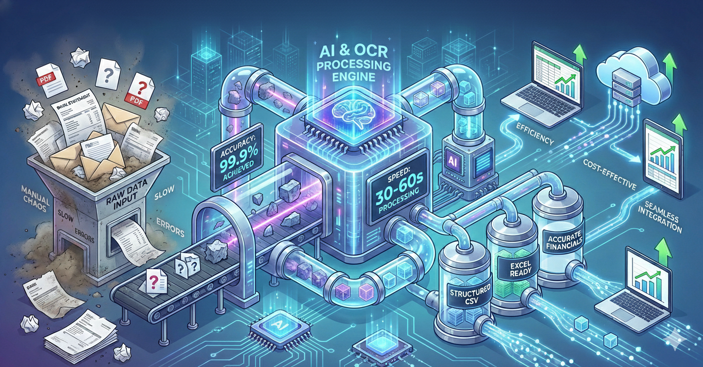 AI-powered automation for card statement data entry