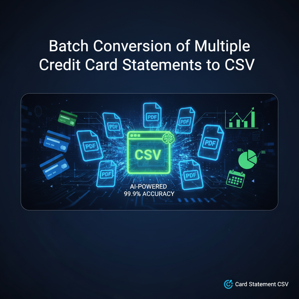 Batch Convert Credit Card Statements to CSV