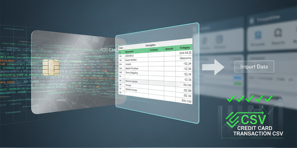 Credit Card Transaction CSV for Bookkeeping Import